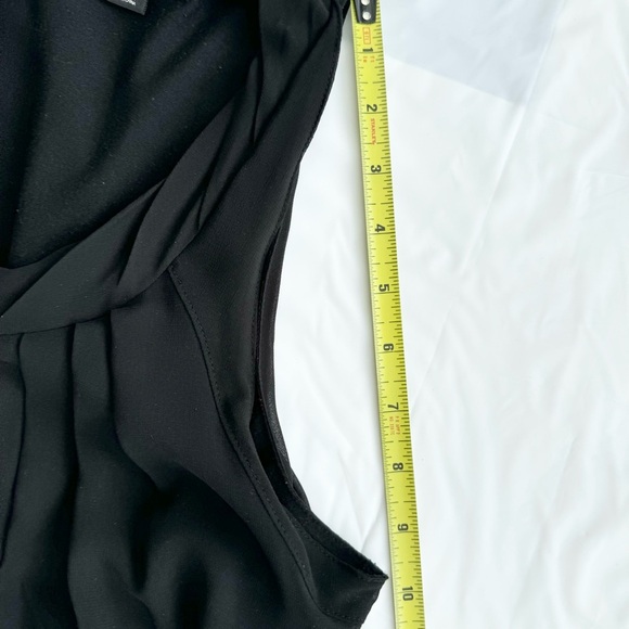 RUDSAK Black Goth Mini Dress Halter Ruffles Chiffon Sheer - Picture 8 of 16